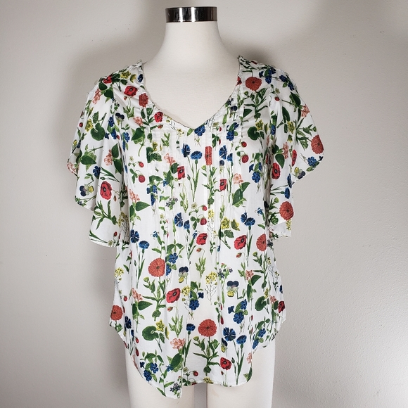 Anthropologie Tops - ANTHROPOLOGIE Floral MAEVE Blouse